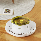 Pet Divided Food Bowl Dish Slow Feeder Portion Control